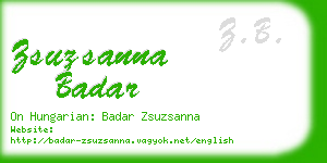 zsuzsanna badar business card